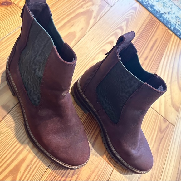 Timberland Courmayeur Valley Chelsea Boot Burgundy Women's 8.5 - Picture 7 of 9